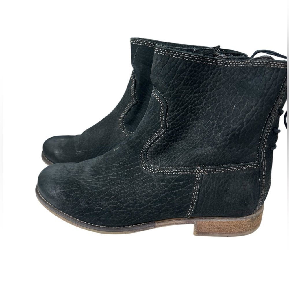 Josef Seibel Sienna Back Tie Leather Booties size 41. Great condition